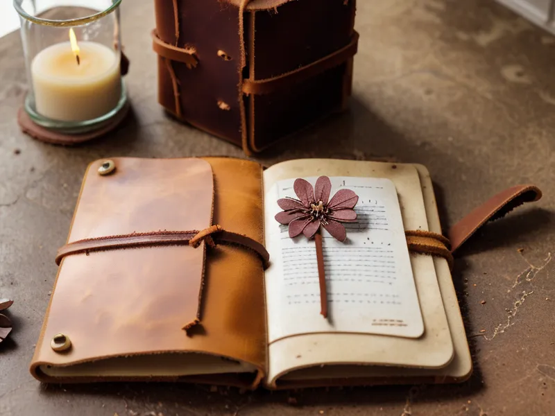 Cuaderno de notas antiguo abierto con una flor seca, símbolo de sanación personal y herida materna en la sanación ancestral